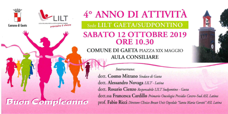 La sede LILT di Gaeta festeggia quattro anni