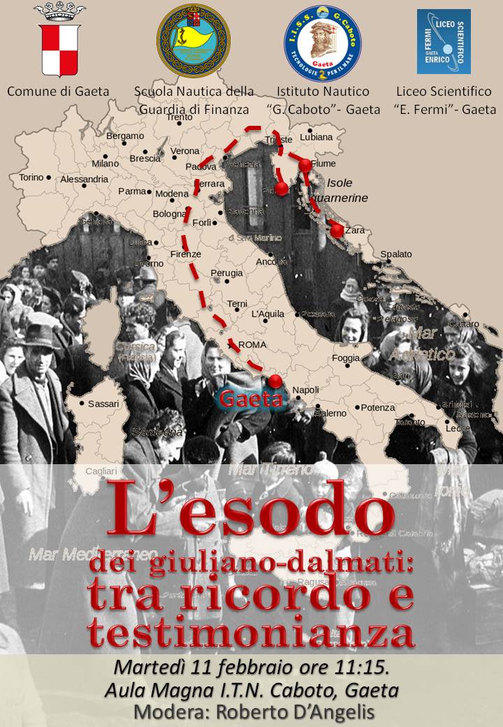 GAETA E QUELL’ ESODO GIULIANO-DALMATA, TRA RICORDO E TESTIMONIANZA