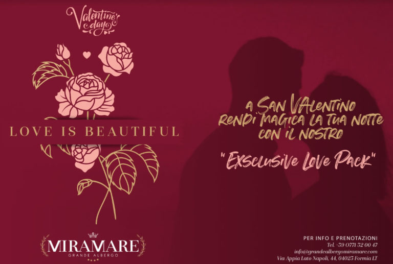 EVENTO – SAN VALENTINO AL GRANDE ALBERGO MIRAMARE DI FORMIA