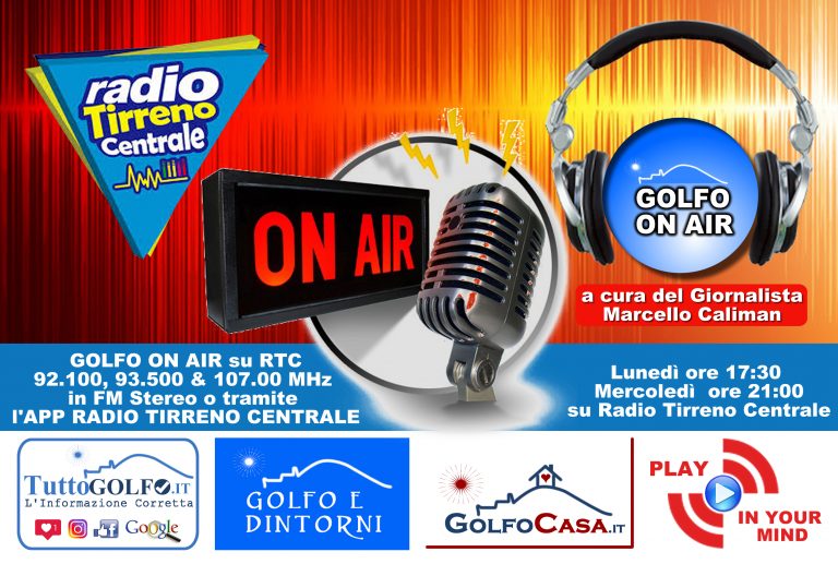 GOLFO ON AIR: Prima puntata questa sera ore 21:00 su Radio Tirreno Centrale