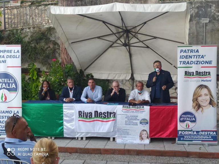 FORMIA: RIVA DESTRA IN ASSEMBLEA, FRATELLI D’ITALIA PRONTI PER LA RICONQUISTA DELLA REGIONE