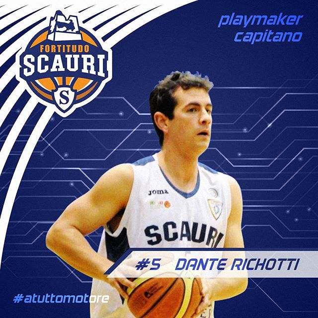 SCAURI: LA FORTITUDO AMMESSA IN SERIE C SILVER E NOMINATO CAPITANO IL MITICO DANTE RICHOTTI