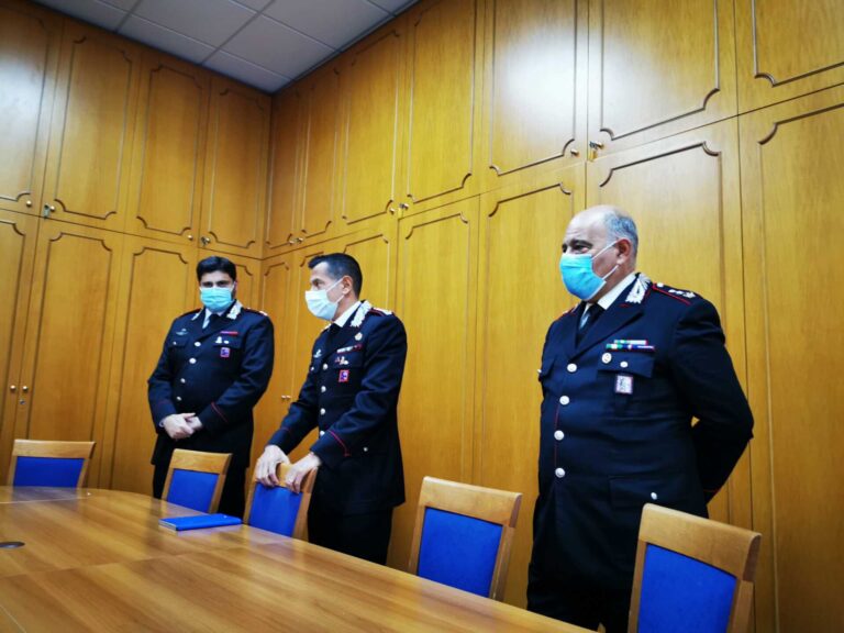 CARABINIERI: OGGI INSEDIAMENTO DEL NUOVO COMANDANTE PROVINCIALE