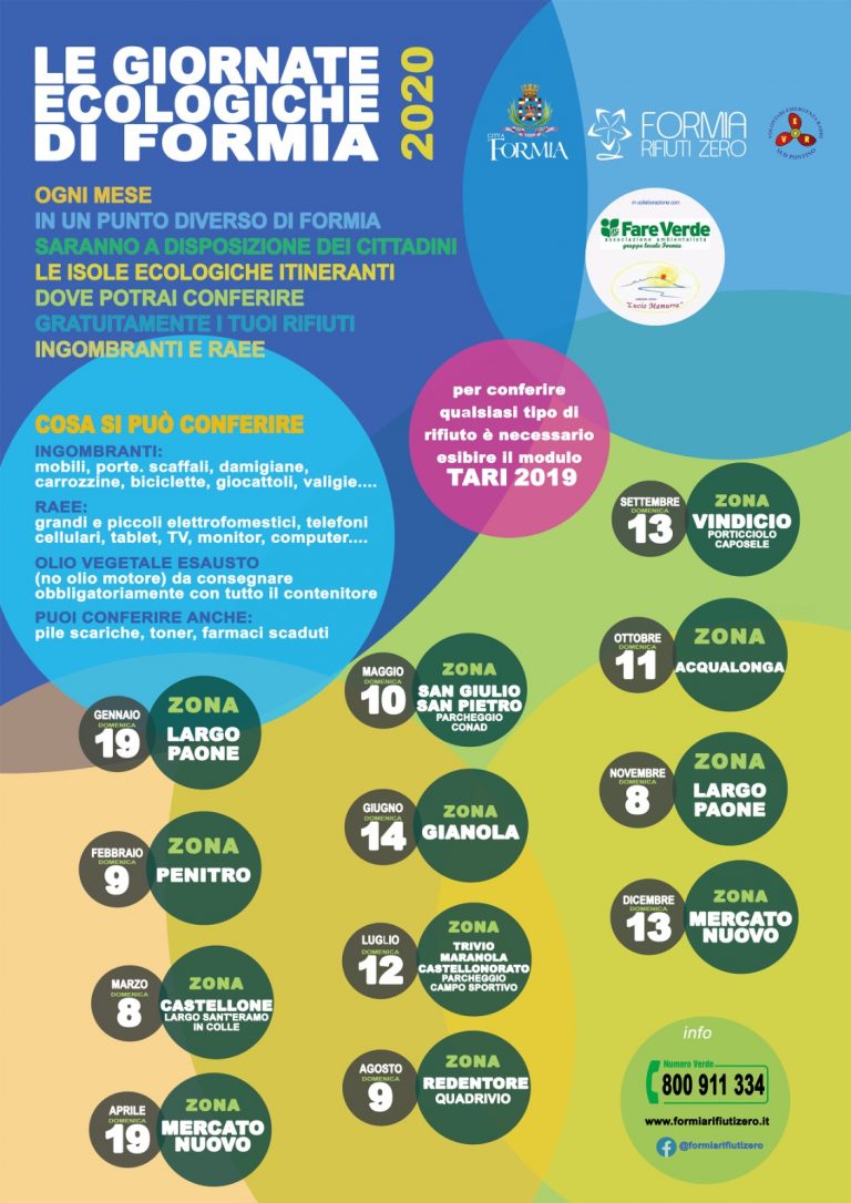 FORMIA: DOMANI NUOVA GIORNATA ECOLOGICA GRAZIE ALLA FORMIA RIFIUTI ZERO E VOLONTARI