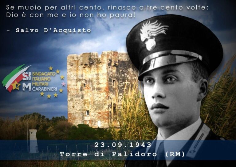 IL BRIGADIERE SALVO D’ACQUISTO, EROE ITALIANO UN GIORNO AGLI ONORI DEGLI ALTARI