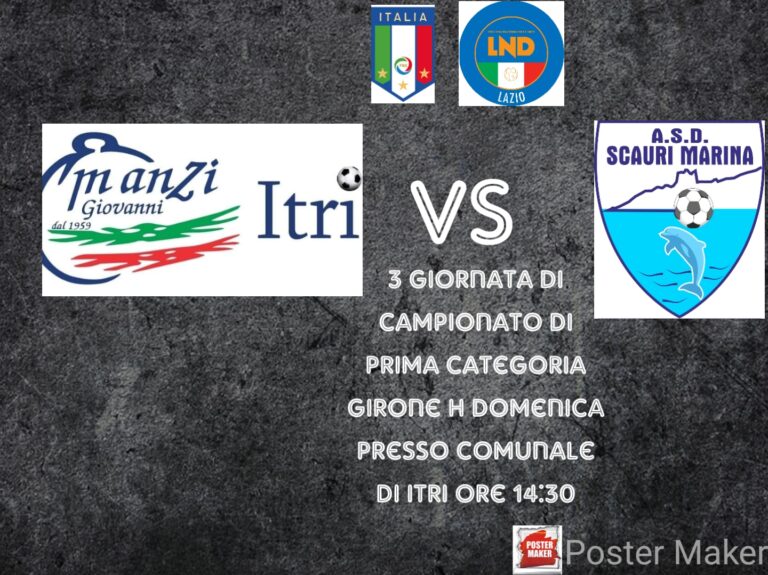 DERBY DEL GOLFO TRA ITRI E SCAURI MARINA PRIMA DELLO STOP DECRETATO DALLA FIGC