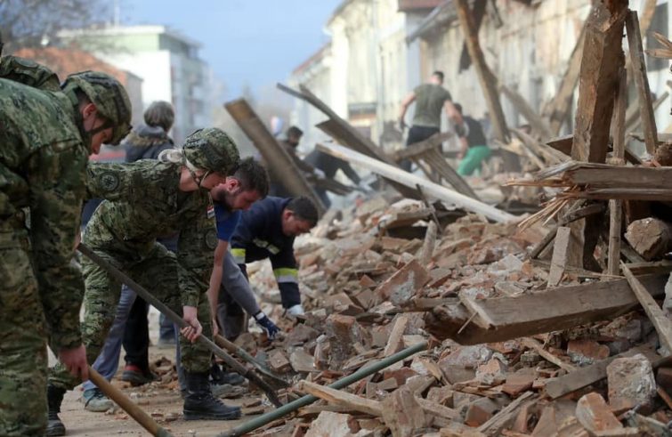 PROTEZIONE CIVILE INVIA AIUTI IN CROAZIA COLPITA DA UN SISMA EPICENTRO A PETRINJA