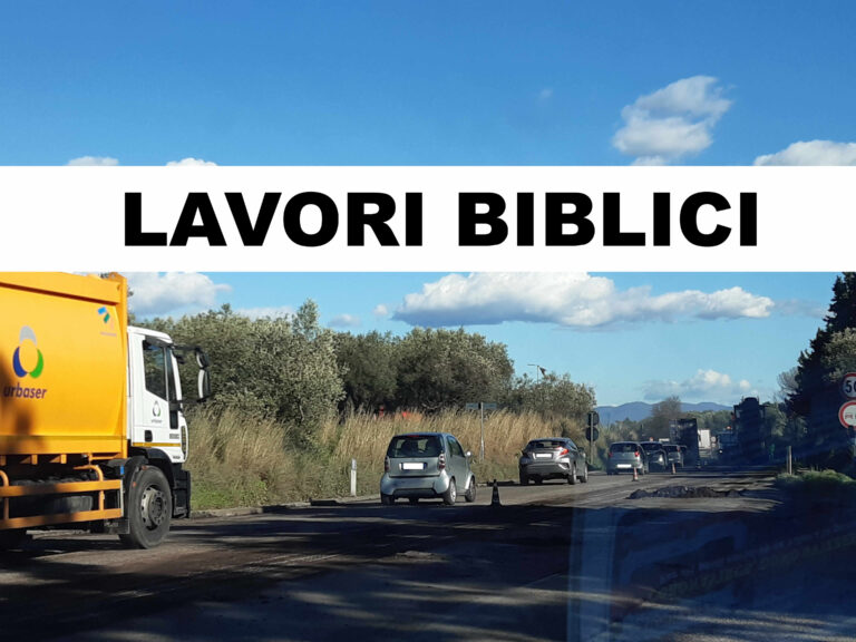 FORMIA – LAVORI BIBLICI NEL TRATTO DELLA VARIANTE S.S 7 APPIA FORMIA GARIGLIANO