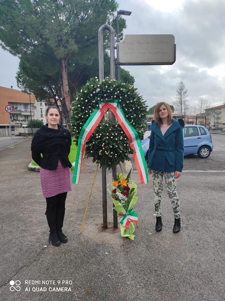FONDI: ITALIA NOSTRA OMAGGIA IN PIAZZA MARTIRI DELLE FOIBE GLI ITALIANI TRUCIDATI