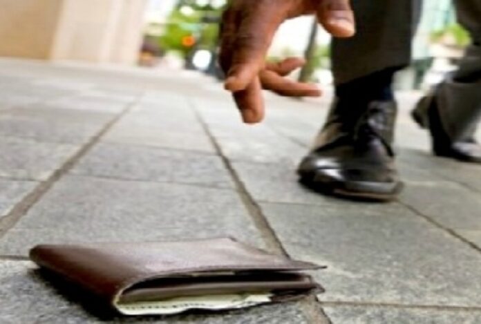 portafoglio ritrovato