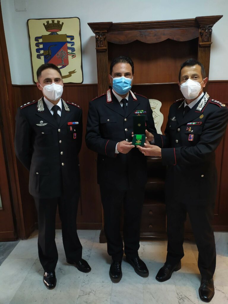 Monte San Biagio: Medaglia Mauriziana conferita al comandante della Stazione Michelangelo Nania