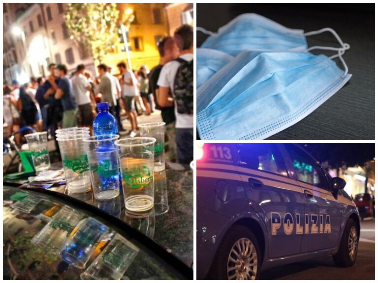 Formia: Polizia controlla la movida cittadina, minori ubriachi, bar sanzionato in Largo Paone
