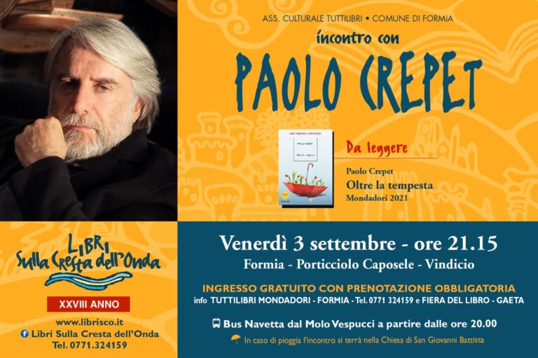 Formia, Paolo Crepet – Quarto incontro con libri sulla cresta dell’onda