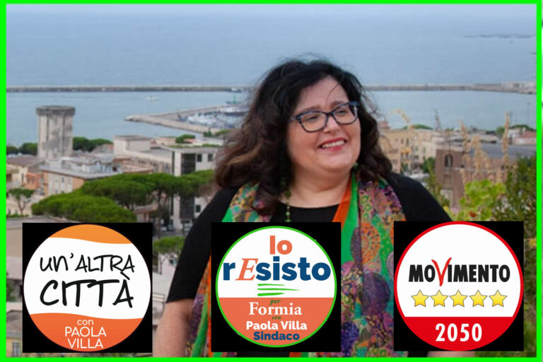 Formia, Paola Villa: Tutti i candidati delle tre liste