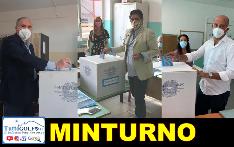 Minturno: i tre candidati sindaci si sono recati alle urne