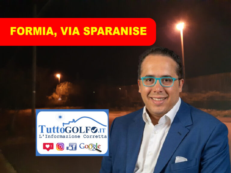 Formia: Rispristinata l’illuminazione stradale in Via Sparanise