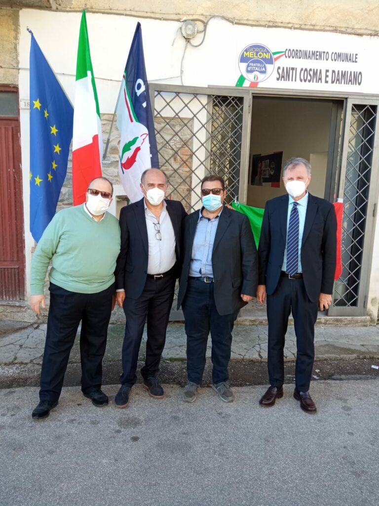 Santi Cosma e Damiano – Inaugurata la sede di Fratelli d’Italia