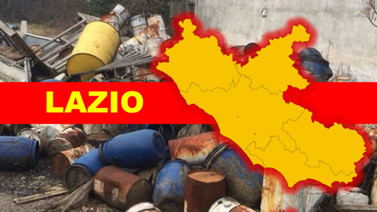 Nel Lazio si registra la maggiore quantità di rifiuti tossici  