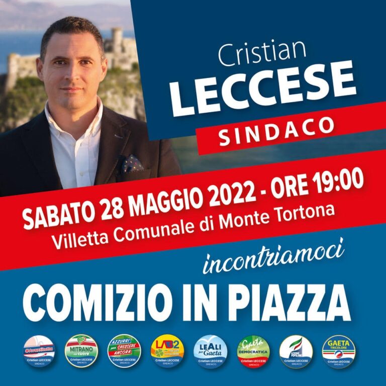 Gaeta Cristian Leccese ribadisce: sicurezza, bene primario e irrinunciabile per i cittadini