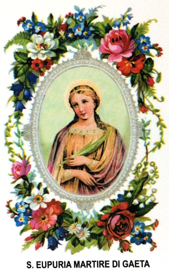 Scauri: Oggi la Chiesa ricorda Santa Euporia la vergine martire di Minturno