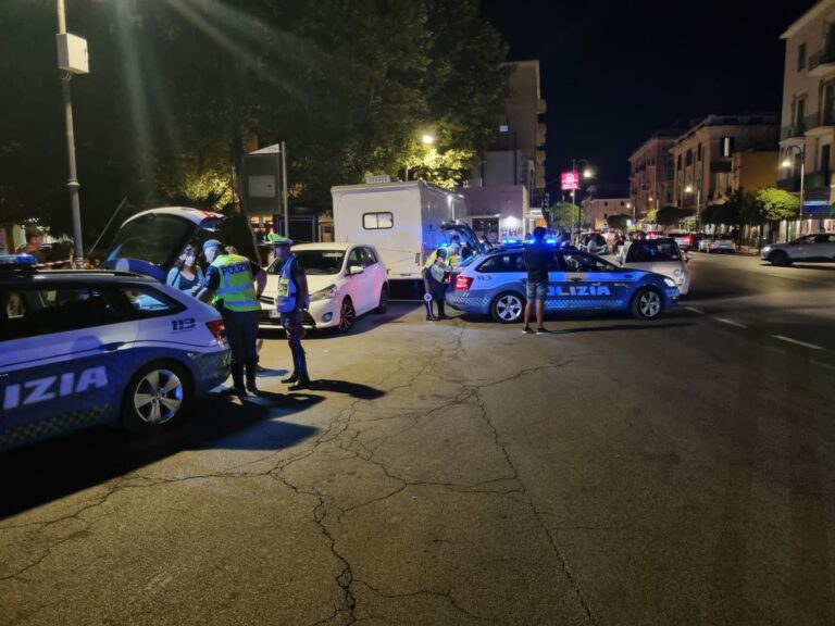 Polizia: 9 patenti ritirate e 110 punti decurtati per alcol e stupefacenti alla guida