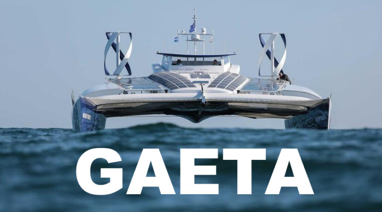 Targato Gaeta il primo catamarano ad idrogeno