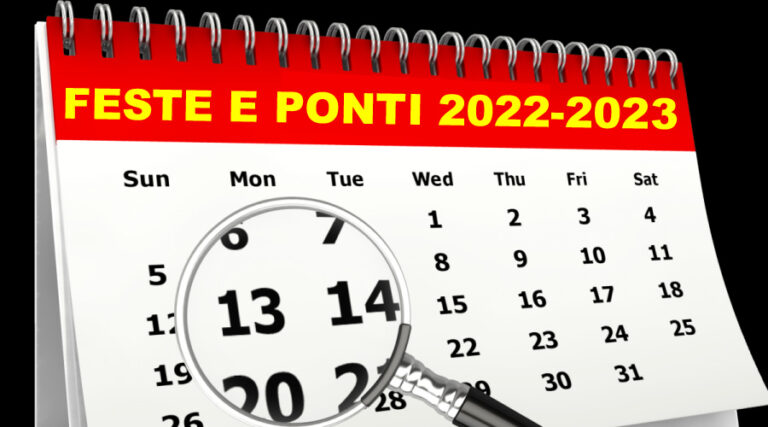 Festività e ponti 2022 2023