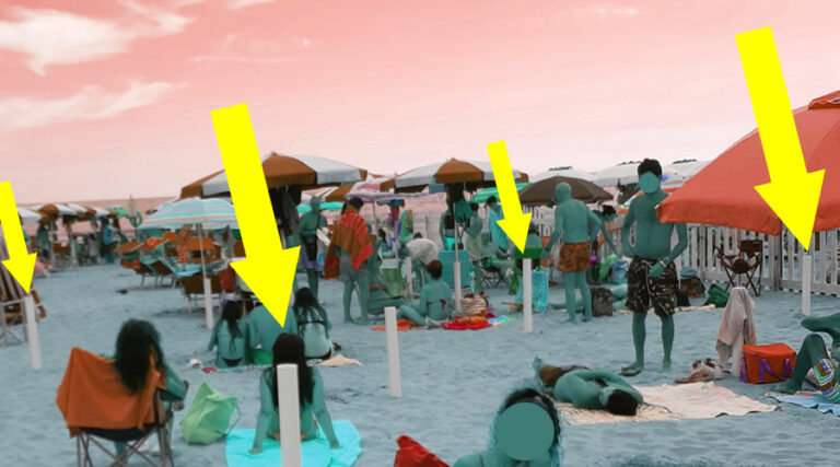 Gaeta, Serapo: preposizionamento sulla spiaggia libera