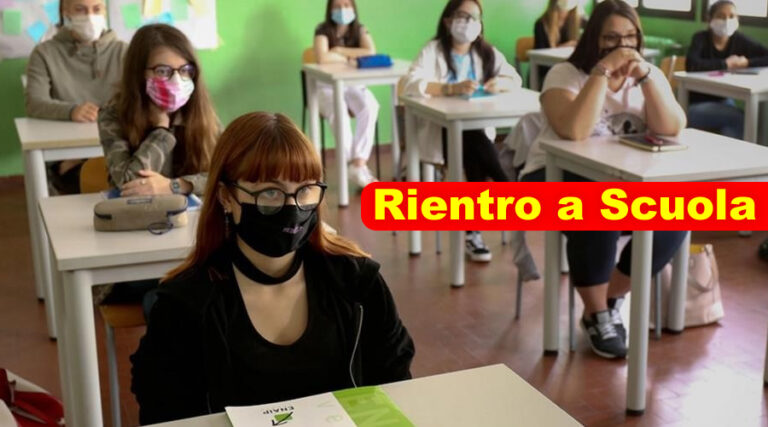 COVID-19: Misure per il rientro a scuola in sicurezza
