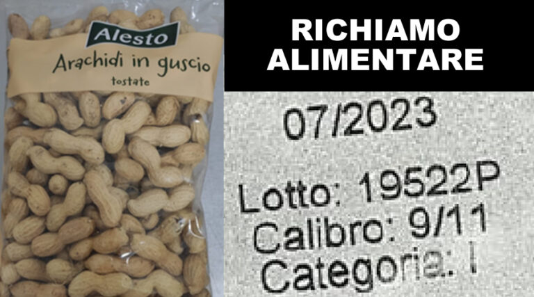Arachidi: Richiamo alimentare per rischio chimico