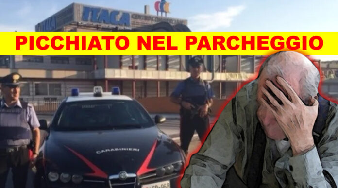 CARABINIERI ITACA PICCHIATO ANZIANO PARCHEGGIO