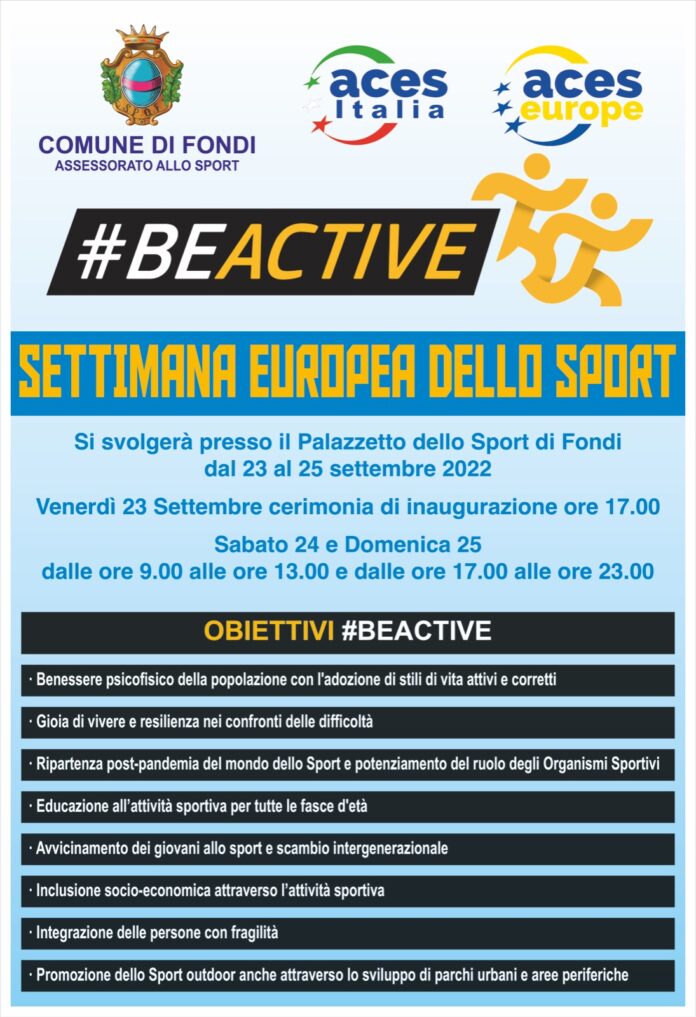 Locandina settimana europea dello sport