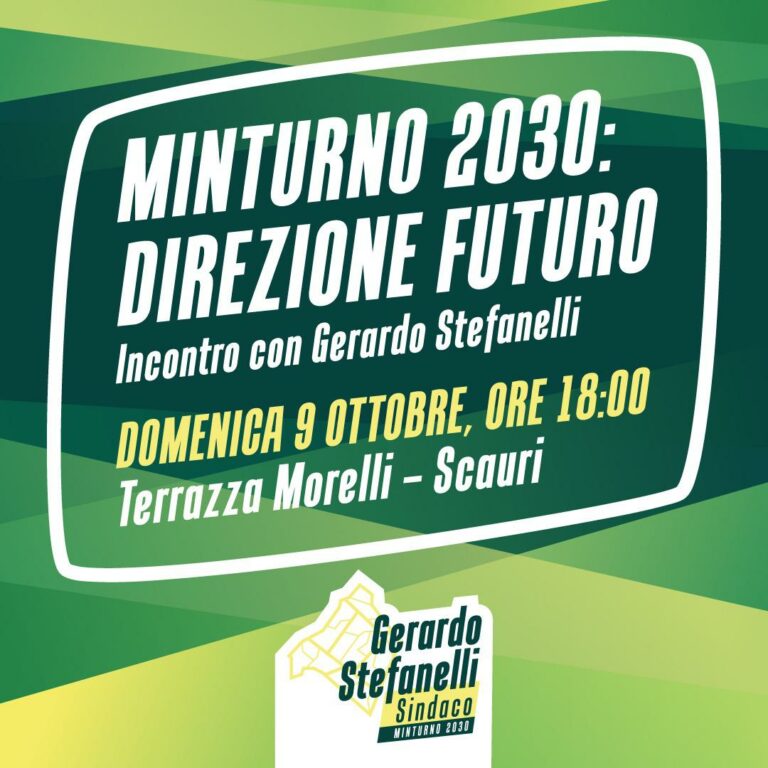 Minturno: il sindaco Stefanelli incontra la comunità alla Terrazza Morelli per il consuntivo estate 2022