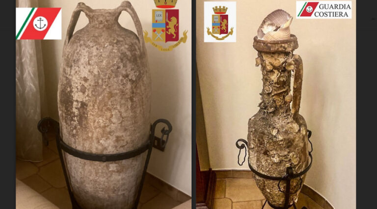 Gaeta: Scoperti e recuperati reperti archeologici di epoca precristiana