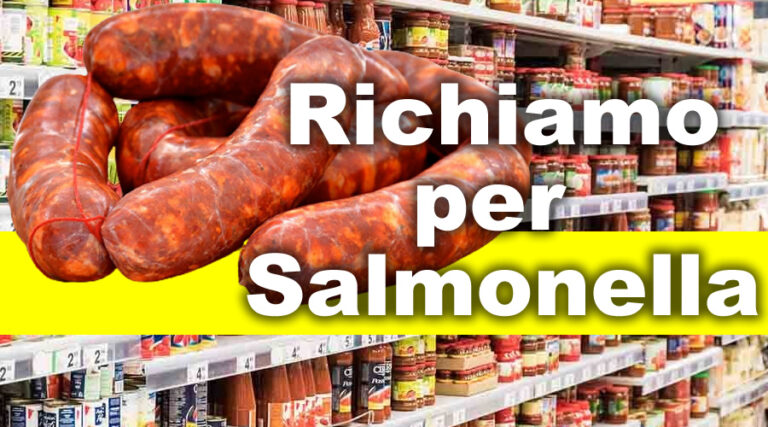 Salmonella nella salsiccia. Richiamo da parte del Ministero