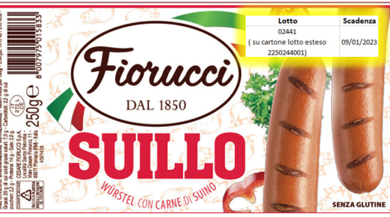 Wurstel Fiorucci, possibile presenza di allergeni in un lotto di produzione
