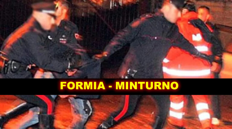 Due ragazzi di Formia e Minturno sorpresi con dosi di cocaina aggrediscono i Carabinieri