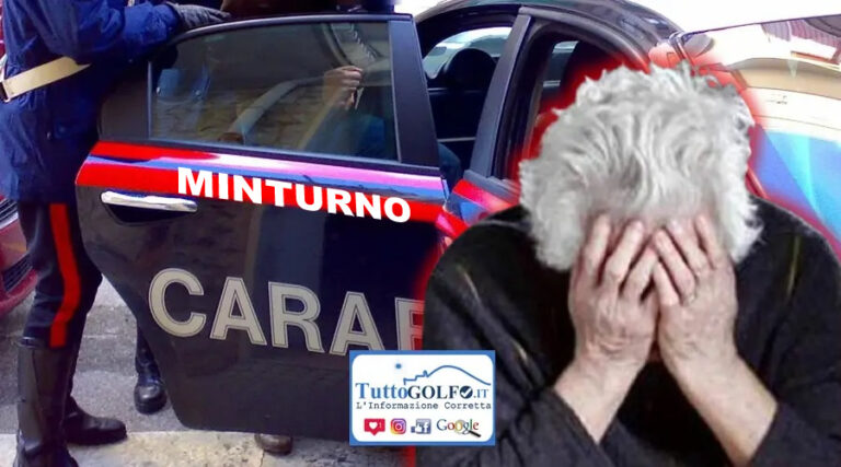 Minturno, anziana truffata: identificato il malfattore