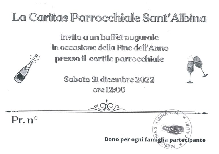 Scauri: Caritas Santa Albina organizza pranzo di solidarietà
