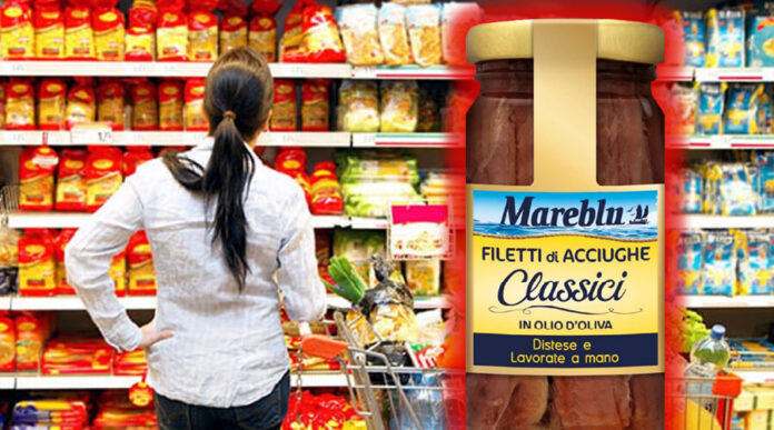 mareblu richiamo alimentare