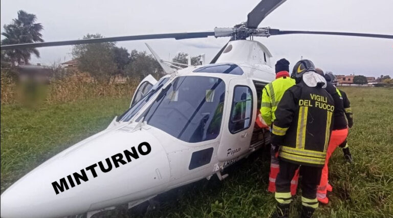 Minturno, incidente stradale: elitrasportato un ferito