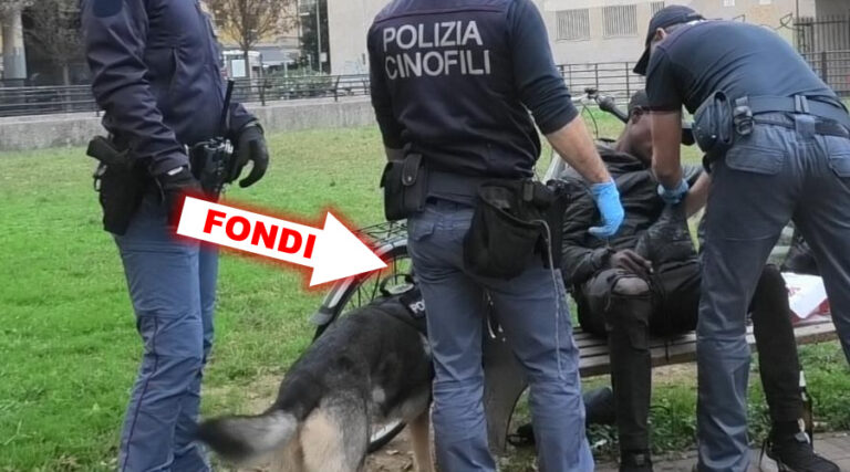 Fondi, squadra cinofili in azione: il risultato dei controlli