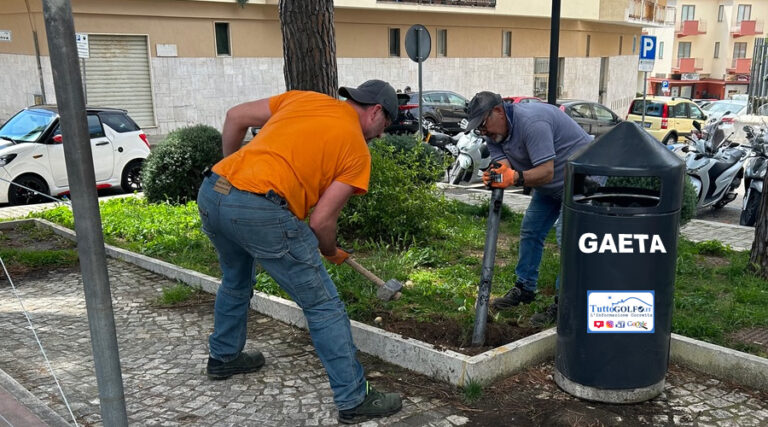 Gaeta, Piazza Trieste: Torna a vivere il playground di basket della pineta