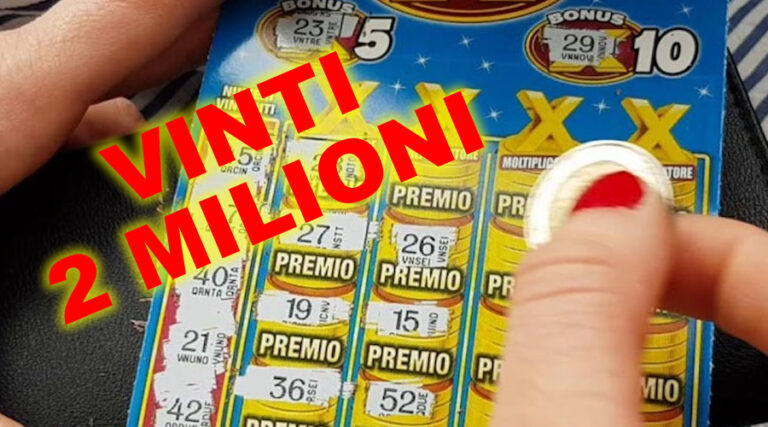 Gratta e Vinci, vinti 2 Milioni di Euro in Provincia di Latina