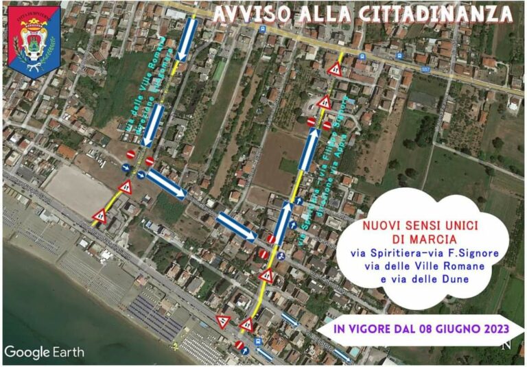 Scauri – Cambiano i sensi di marcia. Tutte le info