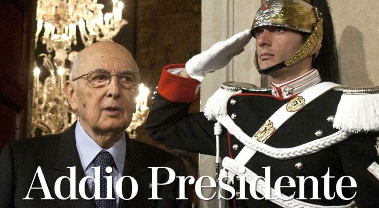 Addio Presidente, figlio illustre di Napoli, servitore dello Stato Italiano