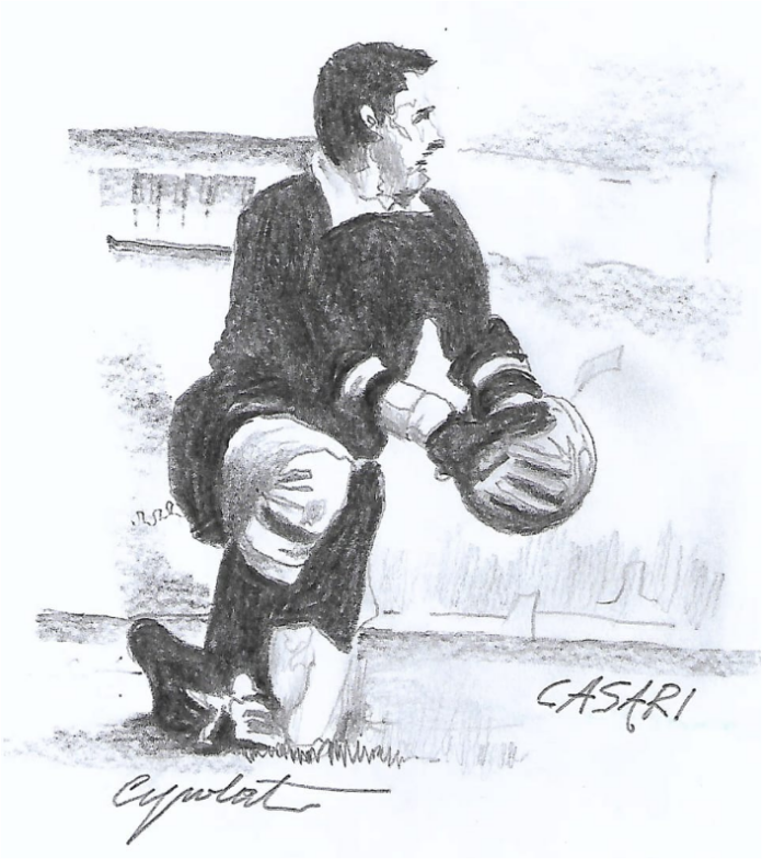 Giuseppe Casari ritratto dal disegnatore Stefano Cipolat