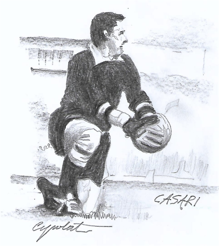 Giuseppe Casari ritratto dal disegnatore Stefano Cipolat