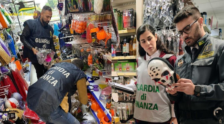 GUARDIA DI FINANZA: IN OCCASIONE DI HALLOWEEN SEQUESTRATI CIRCA 4 MILIONI DI PRODOTTI NON CONFORMI
