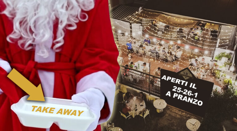 Il ristorante Michele Chinappi aperto a Natale, Santo Stefano e nel 1° dell’anno a pranzo; anche take away